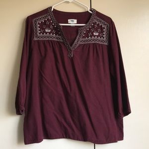 💥FREE w/ purchase - Old Navy | Embroidered Top